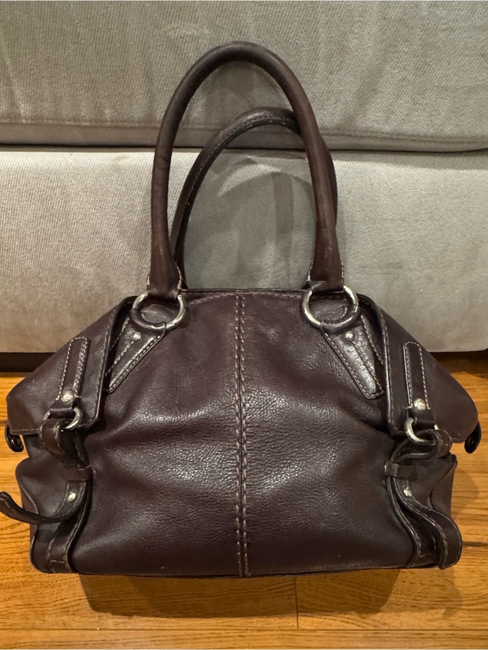 Vintage Brown TODS leather bag